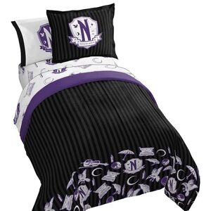 Wednesday Addams Twin Bedding Set